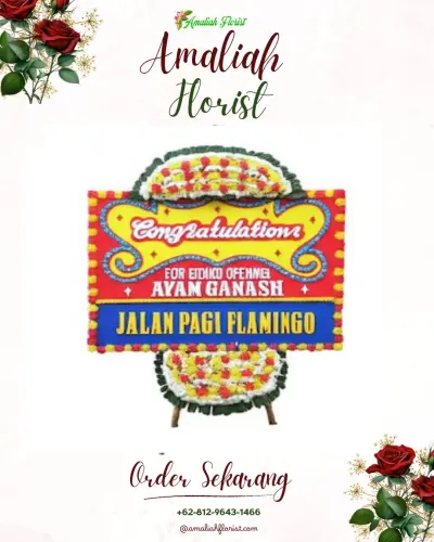 Bunga Papan Congratulation di Gedung Sopo Sulaksana Bandung